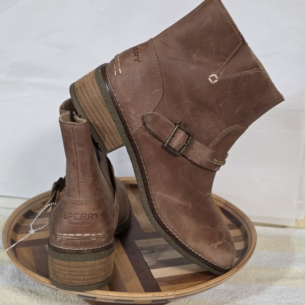 Sperry Brown Ankle Boots